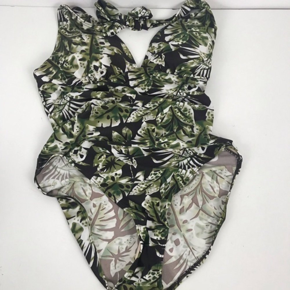 NWT Caribbean Sand Halter Swimsuit Size 12